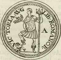 Picture 273 of 495 from Veterum Romanorum Religio castrametatio, disciplina militaris ut & balneae ex antiquis numismatibus & lapidibus demonstrata (1686), leaf 168