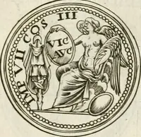 Picture 276 of 495 from Veterum Romanorum Religio castrametatio, disciplina militaris ut & balneae ex antiquis numismatibus & lapidibus demonstrata (1686), leaf 170