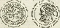 An illustration from Veterum Romanorum Religio castrametatio, disciplina militaris ut & balneae ex antiquis numismatibus & lapidibus demonstrata (1686)