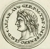 An illustration from Veterum Romanorum Religio castrametatio, disciplina militaris ut & balneae ex antiquis numismatibus & lapidibus demonstrata (1686)