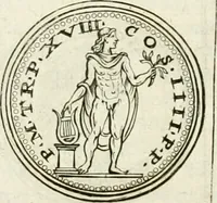 Picture 298 of 495 from Veterum Romanorum Religio castrametatio, disciplina militaris ut & balneae ex antiquis numismatibus & lapidibus demonstrata (1686), leaf 183