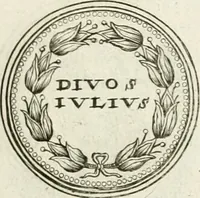 An illustration from Veterum Romanorum Religio castrametatio, disciplina militaris ut & balneae ex antiquis numismatibus & lapidibus demonstrata (1686)