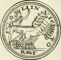 Picture 302 of 495 from Veterum Romanorum Religio castrametatio, disciplina militaris ut & balneae ex antiquis numismatibus & lapidibus demonstrata (1686), leaf 185