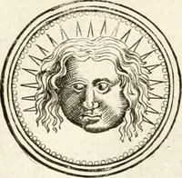 An illustration from Veterum Romanorum Religio castrametatio, disciplina militaris ut & balneae ex antiquis numismatibus & lapidibus demonstrata (1686)