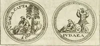 Picture 11 of 495 from Veterum Romanorum Religio castrametatio, disciplina militaris ut & balneae ex antiquis numismatibus & lapidibus demonstrata (1686), leaf 19