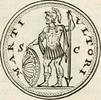 Picture 332 of 495 from Veterum Romanorum Religio castrametatio, disciplina militaris ut & balneae ex antiquis numismatibus & lapidibus demonstrata (1686), leaf 198