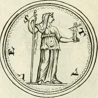An illustration from Veterum Romanorum Religio castrametatio, disciplina militaris ut & balneae ex antiquis numismatibus & lapidibus demonstrata (1686)