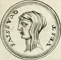 An illustration from Veterum Romanorum Religio castrametatio, disciplina militaris ut & balneae ex antiquis numismatibus & lapidibus demonstrata (1686)