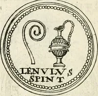 An illustration from Veterum Romanorum Religio castrametatio, disciplina militaris ut & balneae ex antiquis numismatibus & lapidibus demonstrata (1686)