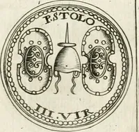 Picture 384 of 495 from Veterum Romanorum Religio castrametatio, disciplina militaris ut & balneae ex antiquis numismatibus & lapidibus demonstrata (1686), leaf 226