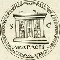 Picture 18 of 495 from Veterum Romanorum Religio castrametatio, disciplina militaris ut & balneae ex antiquis numismatibus & lapidibus demonstrata (1686), leaf 23
