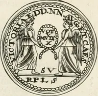 Picture 398 of 495 from Veterum Romanorum Religio castrametatio, disciplina militaris ut & balneae ex antiquis numismatibus & lapidibus demonstrata (1686), leaf 240