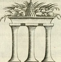 An illustration from Veterum Romanorum Religio castrametatio, disciplina militaris ut & balneae ex antiquis numismatibus & lapidibus demonstrata (1686)