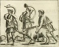 Picture 429 of 495 from Veterum Romanorum Religio castrametatio, disciplina militaris ut & balneae ex antiquis numismatibus & lapidibus demonstrata (1686), leaf 269