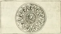 An illustration from Veterum Romanorum Religio castrametatio, disciplina militaris ut & balneae ex antiquis numismatibus & lapidibus demonstrata (1686)