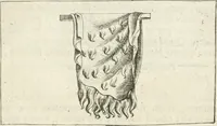 An illustration from Veterum Romanorum Religio castrametatio, disciplina militaris ut & balneae ex antiquis numismatibus & lapidibus demonstrata (1686)