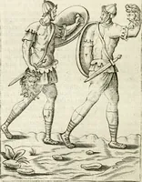 An illustration from Veterum Romanorum Religio castrametatio, disciplina militaris ut & balneae ex antiquis numismatibus & lapidibus demonstrata (1686)