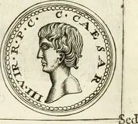 An illustration from Veterum Romanorum Religio castrametatio, disciplina militaris ut & balneae ex antiquis numismatibus & lapidibus demonstrata (1686)
