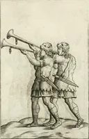 An illustration from Veterum Romanorum Religio castrametatio, disciplina militaris ut & balneae ex antiquis numismatibus & lapidibus demonstrata (1686)