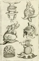 An illustration from Veterum Romanorum Religio castrametatio, disciplina militaris ut & balneae ex antiquis numismatibus & lapidibus demonstrata (1686)