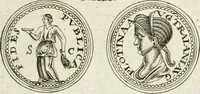 Picture 42 of 495 from Veterum Romanorum Religio castrametatio, disciplina militaris ut & balneae ex antiquis numismatibus & lapidibus demonstrata (1686), leaf 40