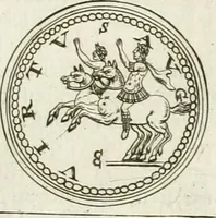 Picture 52 of 495 from Veterum Romanorum Religio castrametatio, disciplina militaris ut & balneae ex antiquis numismatibus & lapidibus demonstrata (1686), leaf 44