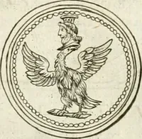 An illustration from Veterum Romanorum Religio castrametatio, disciplina militaris ut & balneae ex antiquis numismatibus & lapidibus demonstrata (1686)
