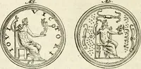 Picture 82 of 495 from Veterum Romanorum Religio castrametatio, disciplina militaris ut & balneae ex antiquis numismatibus & lapidibus demonstrata (1686), leaf 61