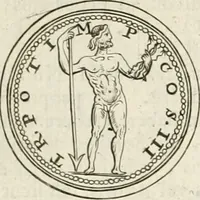 Picture 88 of 495 from Veterum Romanorum Religio castrametatio, disciplina militaris ut & balneae ex antiquis numismatibus & lapidibus demonstrata (1686), leaf 64