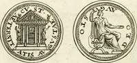 Picture 99 of 495 from Veterum Romanorum Religio castrametatio, disciplina militaris ut & balneae ex antiquis numismatibus & lapidibus demonstrata (1686), leaf 69