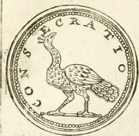 An illustration from Veterum Romanorum Religio castrametatio, disciplina militaris ut & balneae ex antiquis numismatibus & lapidibus demonstrata (1686)