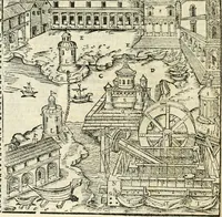 An illustration from Vetrvvio con il svo comento et figvre (1536)