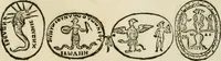An illustration from Vetvstissimae tabvlae aeneae sacris aegyptiorum simulachris coelatae accurata explicatio : in qua antiquissimarum superstitionum origines, progressiones, ritus ad barbaram, graecam, romanamque historiam illustrandam enarrantur, & multa scriptorum veterum loca qua explanantur, qua emendantur (1605)
