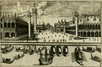 An illustration from Vetvstissimae tabvlae aeneae sacris aegyptiorum simulachris coelatae accurata explicatio : in qua antiquissimarum superstitionum origines, progressiones, ritus ad barbaram, graecam, romanamque historiam illustrandam enarrantur, & multa scriptorum veterum loca qua explanantur, qua emendantur (1605)