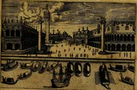 An illustration from Vetvstissimae tabvlae aeneae sacris Aegyptiorum simulachris coelatae accurata explicatio, in qua antiquissimarum superstitionum origines, progressiones, ritus ad barbaram, graecam, romanamque historiam illustrandam enarrantur, & multa scriptorum veterum loca qua explanantur, qua emendantur: (1605)