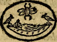 An illustration from Vetvstissimae tabvlae aeneae sacris Aegyptiorum simulachris coelatae accurata explicatio, in qua antiquissimarum superstitionum origines, progressiones, ritus ad barbaram, graecam, romanamque historiam illustrandam enarrantur, & multa scriptorum veterum loca qua explanantur, qua emendantur: (1605)