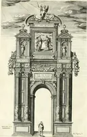 An illustration from Viagem da Catholica Real Magestade del Rey D. Filipe II N.S. ao Reyno de Portvgal e rellaçao do solene recebimento que nelle se lhe fez S. Magestade a mandou (1621)