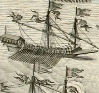 An illustration from Viagem da Catholica Real Magestade del Rey D. Filipe II N.S. ao Reyno de Portvgal e rellaçao do solene recebimento que nelle se lhe fez S. Magestade a mandou (1621)