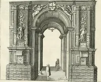 An illustration from Viagem da Catholica Real Magestade del Rey D. Filipe II N.S. ao Reyno de Portvgal e rellaçao do solene recebimento que nelle se lhe fez S. Magestade a mandou (1621)