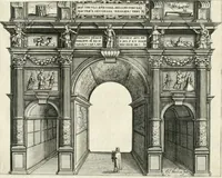 An illustration from Viagem da Catholica Real Magestade del Rey D. Filipe II N.S. ao Reyno de Portvgal e rellaçao do solene recebimento que nelle se lhe fez S. Magestade a mandou (1621)