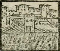 Picture 103 of 161 from Viaggio da Venetia al Santo Sepolcro, et al monte Sinai; col dissegno delle città, castelli, ville, chiese, monasterij, isole, porti, & fiumi, che sin là si ritrouano; et vna breue regola di quanto si dee osseruar nel detto viaggio, e quel che si paga da luoco à luoco, sì di dacij, come d'altre cose (1606), leaf 119