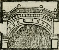 An illustration from Viaggio da Venetia al Santo Sepolcro, et al monte Sinai; col dissegno delle città, castelli, ville, chiese, monasterij, isole, porti, & fiumi, che sin là si ritrouano; et vna breue regola di quanto si dee osseruar nel detto viaggio, e quel che si paga da luoco à luoco, sì di dacij, come d'altre cose (1606)