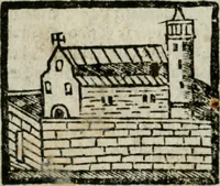Picture 158 of 161 from Viaggio da Venetia al Santo Sepolcro, et al monte Sinai; col dissegno delle città, castelli, ville, chiese, monasterij, isole, porti, & fiumi, che sin là si ritrouano; et vna breue regola di quanto si dee osseruar nel detto viaggio, e quel che si paga da luoco à luoco, sì di dacij, come d'altre cose (1606), leaf 179