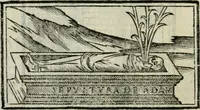 An illustration from Viaggio da Venetia al Santo Sepolcro, et al monte Sinai; col dissegno delle città, castelli, ville, chiese, monasterij, isole, porti, & fiumi, che sin là si ritrouano; et vna breue regola di quanto si dee osseruar nel detto viaggio, e quel che si paga da luoco à luoco, sì di dacij, come d'altre cose (1606)