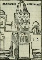 An illustration from Viaggio da Venetia al Santo Sepolcro, et al monte Sinai; col dissegno delle città, castelli, ville, chiese, monasterij, isole, porti, & fiumi, che sin là si ritrouano; et vna breue regola di quanto si dee osseruar nel detto viaggio, e quel che si paga da luoco à luoco, sì di dacij, come d'altre cose (1606)