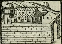 Picture 68 of 161 from Viaggio da Venetia al Santo Sepolcro, et al monte Sinai; col dissegno delle città, castelli, ville, chiese, monasterij, isole, porti, & fiumi, che sin là si ritrouano; et vna breue regola di quanto si dee osseruar nel detto viaggio, e quel che si paga da luoco à luoco, sì di dacij, come d'altre cose (1606), leaf 87