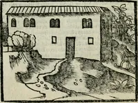 An illustration from Viaggio da Venetia al Santo Sepolcro, et al monte Sinai; col dissegno delle città, castelli, ville, chiese, monasterij, isole, porti, & fiumi, che sin là si ritrouano; et vna breue regola di quanto si dee osseruar nel detto viaggio, e quel che si paga da luoco à luoco, sì di dacij, come d'altre cose (1606)