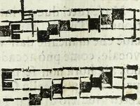 An illustration from Via retta della voce corale (1671)