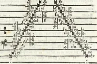 An illustration from Via retta della voce corale (1671)