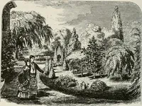 An illustration from Victorian gardens: The art of beautifying suburban home grounds (1870)